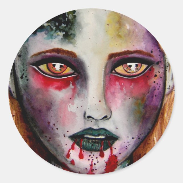 Zombie Girl Stickers (Front)