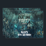 Zombie Graveyard Birthday Party Invitations<br><div class="desc">Zombie Graveyard Birthday Party Invitations</div>