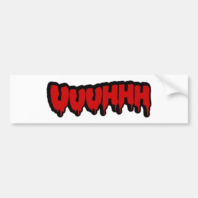 Zombie Groan Bumper Sticker (Front)