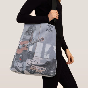 Zombie Guitar Musician Graphic Tote Bag