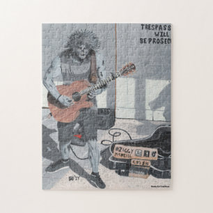 Zombie Guitar Musician Medium Jigsaw Puzzle