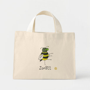 Zombie Halloween Bee Funny Kids Mini Tote Bag
