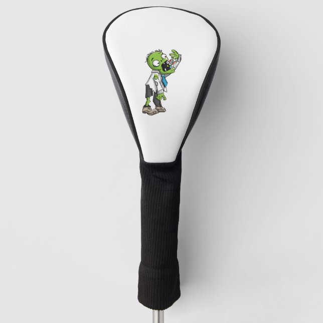 Zombie Halloween Golf Head Cover (Front)