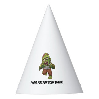 Zombie Halloween Graphic Party Hat