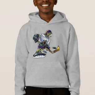 Zombie Halloween Hockey Player Funny Boy's