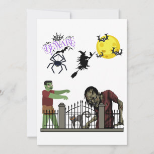 Zombie Halloween Land Invitation