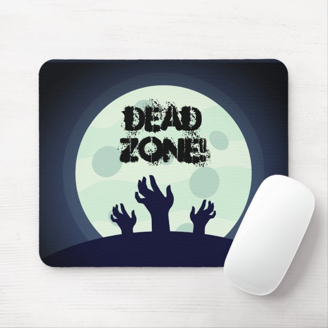 Zombie Halloween Mouse Mat (With Mouse)