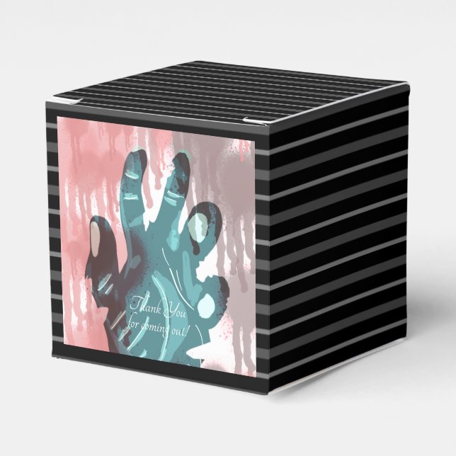 Zombie Halloween Party Favour Box (Front Side)