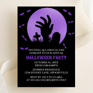 Zombie Halloween Party Invitation
