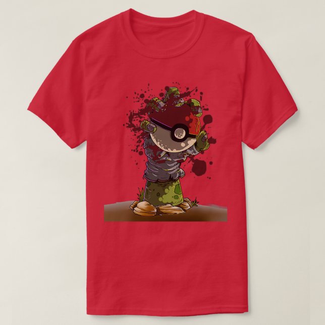 Zombie Hand Ball T-Shirt (Design Front)