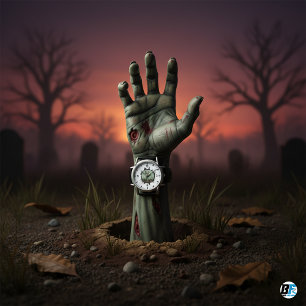 Zombie Hand Breaking Through Ground Vintage 2025 Watch