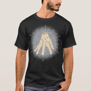 Zombie hand in spider web T-Shirt