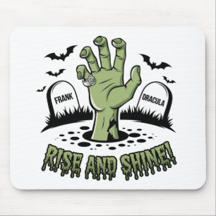 Zombie Hand Rising Halloween Design Fun and Spooky Mouse Mat