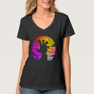Zombie Hand Scary Colourful Halloween T-Shirt
