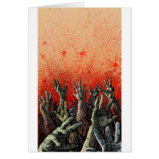 Zombie Hands Card (Front)