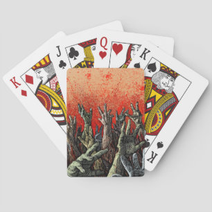 Zombie Hands playing cards