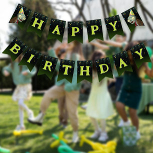 Zombie Happy Birthday Boy Halloween Monsters Bunting