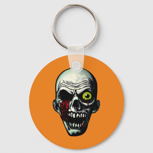 Zombie Head Key Ring (Front)