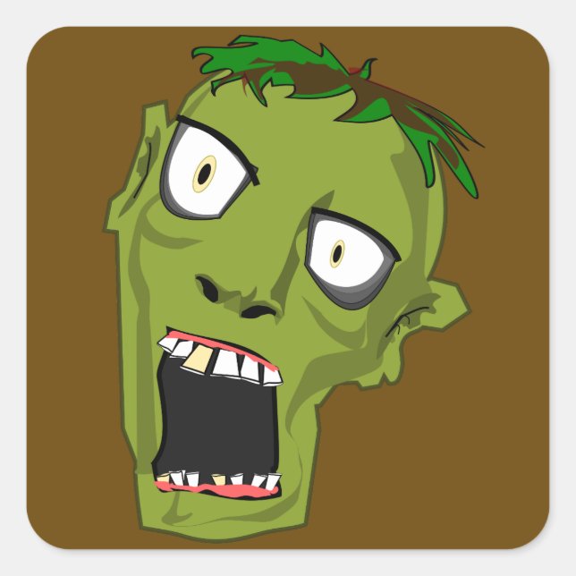Zombie head stickers (Front)