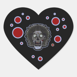 Zombie Heart Black Heart Sticker