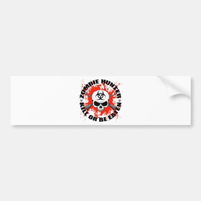 Zombie Hunter 1 Bumper Sticker (Front)