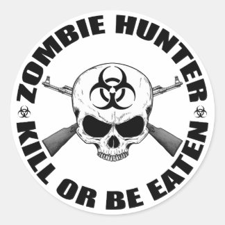 Zombie Hunter 2 Classic Round Sticker