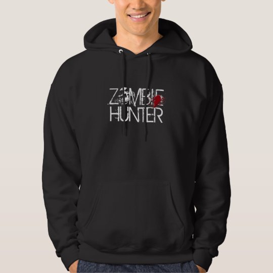 ZOMBIE HUNTER blood splat hoodie