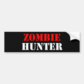 Zombie Hunter Bumper Sticker