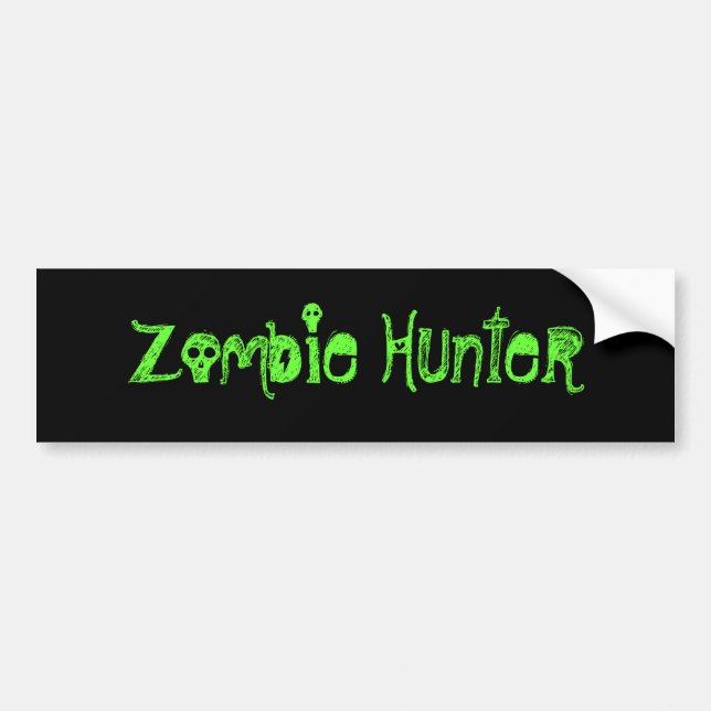 Zombie Hunter Bumper Sticker (Front)