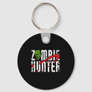 Zombie Hunter _ Halloween Apparel Funny Halloween Key Ring