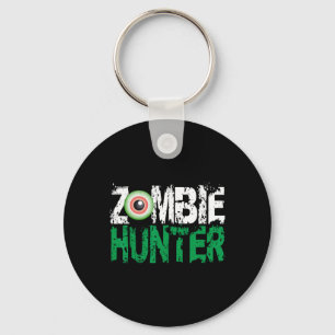 Zombie Hunter Halloween Shirt Cute With An Eye Hun Key Ring