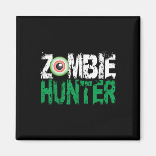 Zombie Hunter Halloween Shirt Cute With An Eye Hun Magnet