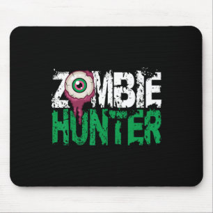 Zombie Hunter Halloween Shirt Cute With An Eye Hun Mouse Mat