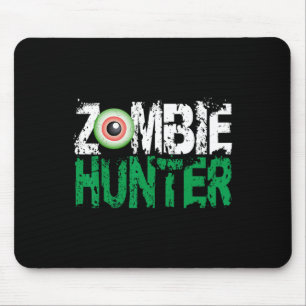 Zombie Hunter Halloween Shirt Cute With An Eye Hun Mouse Mat