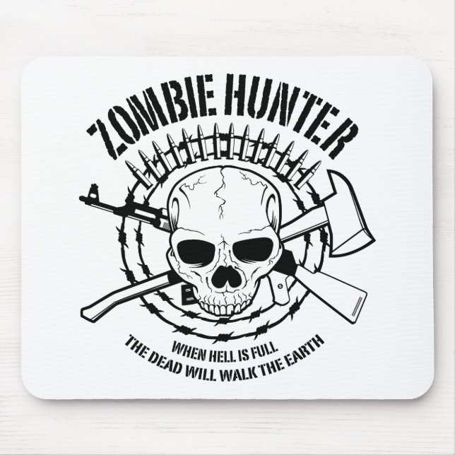 Zombie Hunter Mousepad (Front)