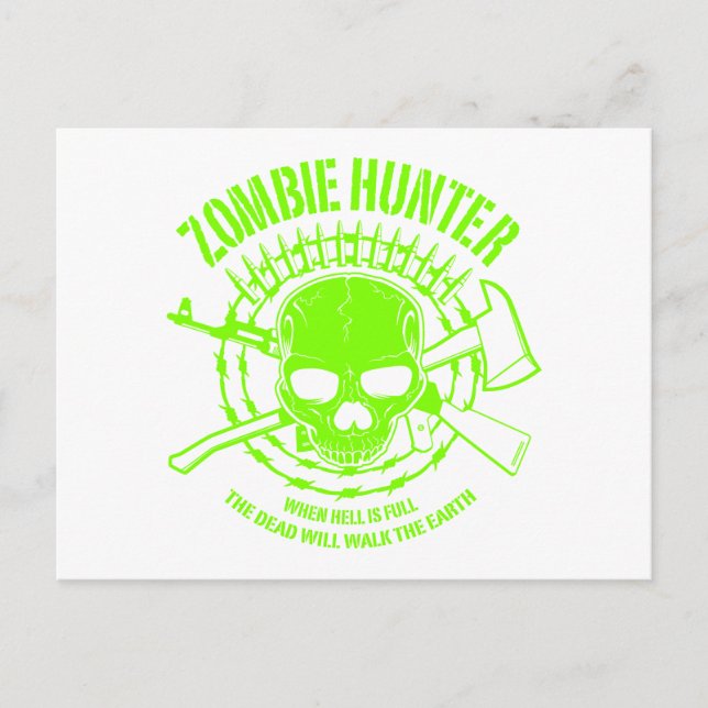 Zombie Hunter Postcard (Front)
