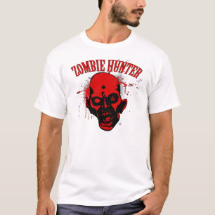 Zombie Hunter Red&Black Headshot T-Shirt