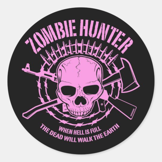Zombie Hunter Sticker