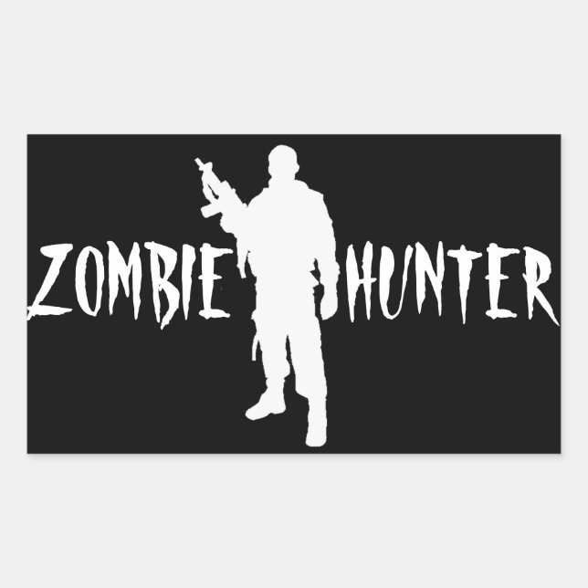 ZOMBIE HUNTER -Sticker Rectangular Sticker (Front)