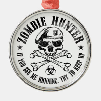 zombie hunter undead living dead metal tree decoration