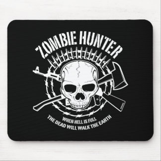 zombie hunter undead living dead mouse mat