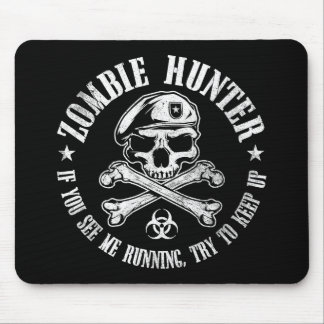 zombie hunter undead living dead mouse mat
