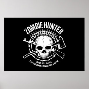 zombie hunter undead living dead poster