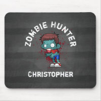 Zombie Hunter with Blood Splatter Creepy Cool