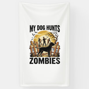 Zombie Hunting Dog Vintage Halloween Tee_1 Banner