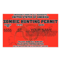 Zombie Hunting Permit