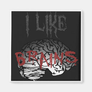 Zombie: I Like Brains Magnet