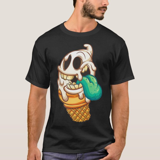 Zombie Ice Cream Truck Monster  T-Shirt (Front)