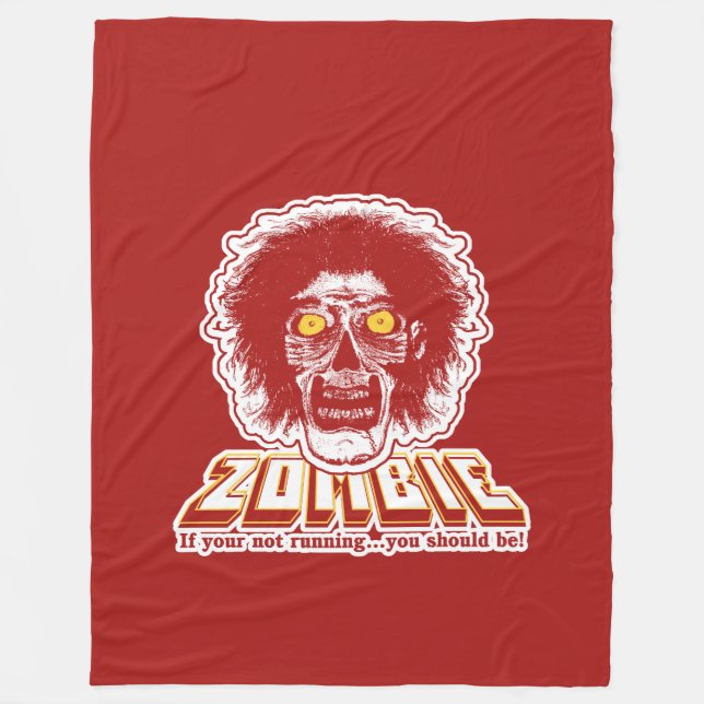 ZOMBIE if your not running you should be Red Fleece Blanket (Front)