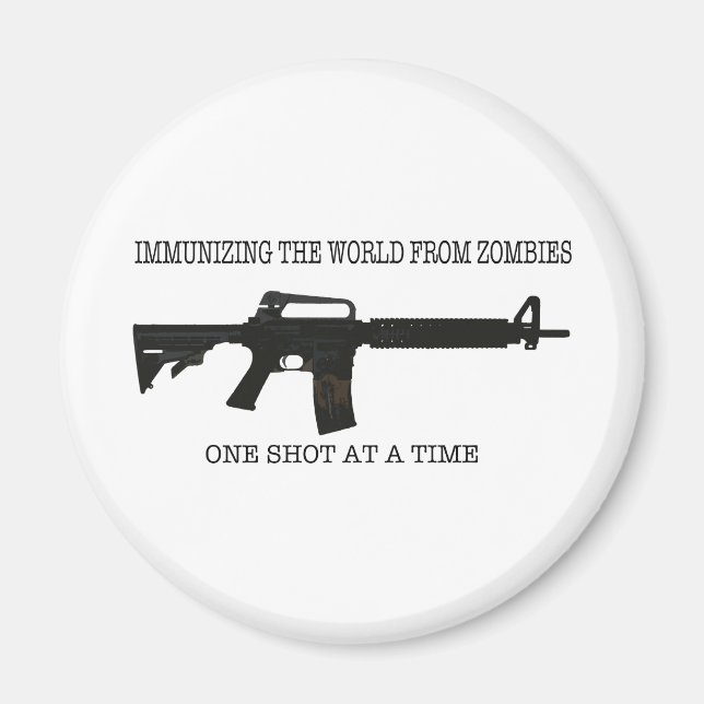 Zombie immunisations magnet (Front)